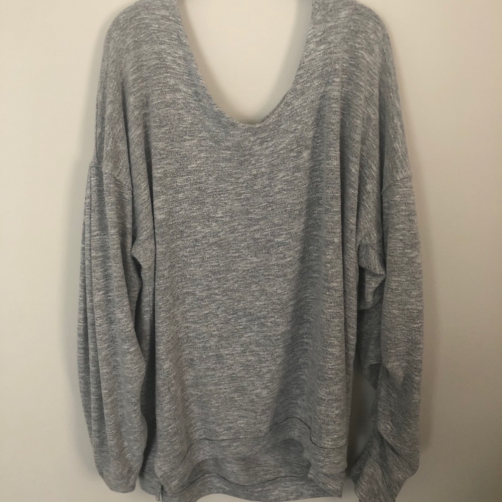 Light gray, oversized sweater
